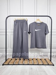 تصویر ست تیشرت و شلوار بیسکویتی نایکی Nike 