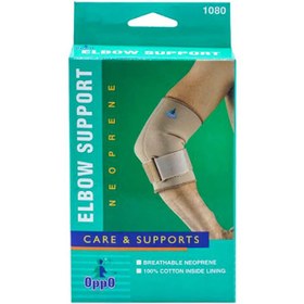 تصویر آرنج بند نئوپرنی اوپو سایز L مدل 1080 OppO neoprene elbow support 1080