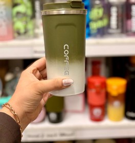 تصویر تراول ماگ coffee - صورتی 