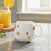 تصویر ماگ سرامیکی برجسته طرح پرتغالی کد230 Portuguese design embossed ceramic mug code 230