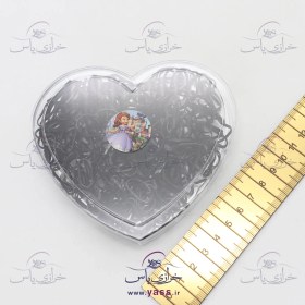 تصویر کش مو چهل گیس قلب بزرگ مشکی 