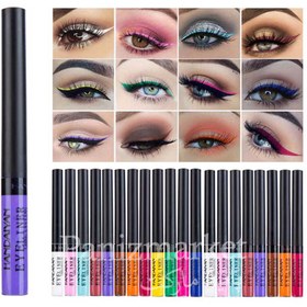 تصویر خط چشم هندیان کد A مجموعه 12 عددی Indian Eye Liner Code A, 12 piece set