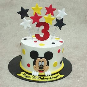 تصویر خلال فینگر فود و تزیین کیک مدل ستاره مجموعه 15 عددی 