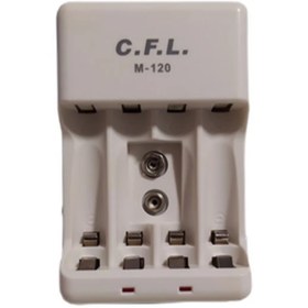 تصویر شارژر باتری C.F.L مدل M-120 C.F.L Battery Charger Model M-120
