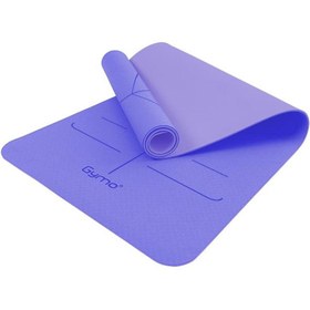 تصویر زیرانداز پیلاتس چند رنگ تراز 6mm ​​tpe یوگا Mat Pilates Cushion Lilac Gymo 