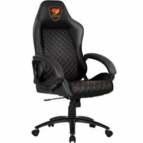 تصویر صندلی گیمینگ Cougar مدل Fusion Cougar Gaming Chair Fusion, 120Kg Weight Capacity, Height Adjustment, Metal 5-Star Base - Black