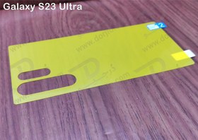 تصویر برچسب شفاف پشت گوشی Samsung Galaxy S23 Ultra Samsung Galaxy S23 Ultra Nano Tag Back Protector