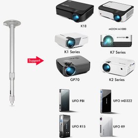 تصویر پایه سقفی ویدئو پروژکتور 60-30 سانتی - TP-30X60 CM 