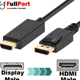 تصویر کابل K-net K-CODP2HD15 Display To HDMI 1.5m ا K-net K-CODP2HD15 Display To HDMI 1.5m CABLE K-net K-CODP2HD15 Display To HDMI 1.5m CABLE