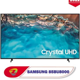 تصویر تلویزیون سامسونگ مدل SAMSUNG 85BU8000 LED 4K Crystal UHD Smart TV 2022