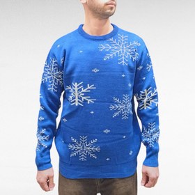 تصویر بافت طرح Snow رنگ آبی کد 161020 