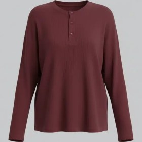 تصویر بلوز زنانه گپ دکمه‌دار بهبود | Behboud - رنگ: عنابی - سایز : L بلوز زنانه گپ، بلوز دکمه‌دار، بافت زنانه بهبود، بلوز ۳ دکمه، بلوز کشباف زنانه، Behboud، خرید بلوز لطیف