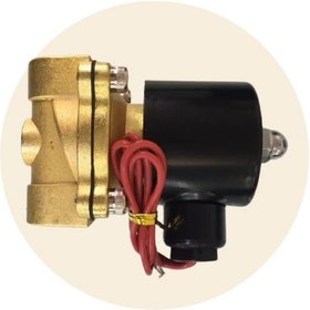 تصویر شیر برقی برنجی رزوه 1/2 