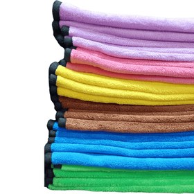 تصویر دستمال دورو حوله ای 