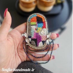 تصویر گلسینه طرح کوبیسم Pixel Cubism