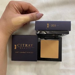 تصویر پنکک جدید سیترای شماره 203 CITRAY SOFT COMPACT POWDERحجم 11گرم 