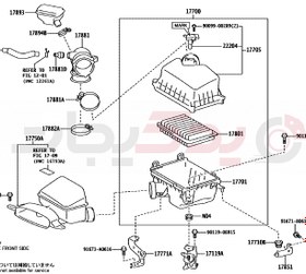 تصویر فیلتر هوای تویوتا کمری 