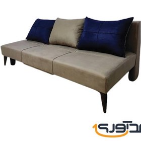 تصویر مبل تختخواب شو 2 نفره باکسدار مدل سورنا Sofa bed for 2 people with boxes, Sorena model