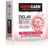 تصویر کاندوم سوئیس کر مدل Delay Mutual Climax بسته 3 عددی ا Swiss Care model Delay Mutual Climax Condom -package 3 pieces Swiss Care model Delay Mutual Climax Condom -package 3 pieces