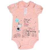 تصویر آستین کوتاه زیر دگمه(خرگوش در شهر) 