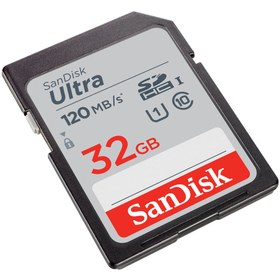 تصویر کارت حافظه سندیسک Sandisk SD 32GB 120MB/S Ultra Sandisk SD 32GB 120MB/S Ultra