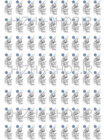 تصویر برچسب شفاف ( طلق برچسبی) وان یکاد با چشم نظر آبی مخصوص کار در رزین hizha sticker