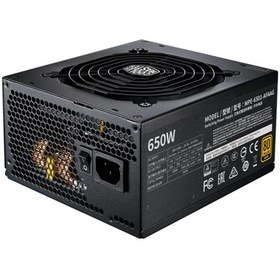 تصویر منبع تغذیه کامپیوتر کولر مستر MWE 650 V2 80 Plus Gold توان 650 وات Cooler Master MWE 650 V2 80 Plus Gold 650W Computer Power Supply