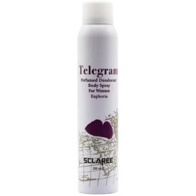 تصویر اسپری بدن زنانه مدل Telegram حجم 200 میل اسکلاره Sclaree Telegram Spray For Woman 200ml