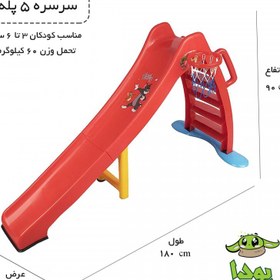 تصویر سرسره کودک مدل سارینا ۵ پله ا Omid Plastic 5Steps Sarina Baby Slide Omid Plastic 5Steps Sarina Baby Slide