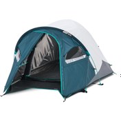 تصویر چادر کمپینگ کچوا 2 نفره - فرش اند بلک (پیش خرید) Quechua 2 Person Camping Tent - XL Size - MH100 Fresh & Black 