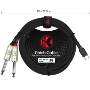 تصویر کابل کرلین تبدیل Type-C به مونو UY-C-392 