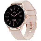 تصویر ساعت هوشمند شیائومی مدل QCY Watch Elite با بدنه رویه زینک و بند سیلیکونی 