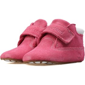 تصویر کفش کودک صورتی H&amp;E Crib Bootie تیمبرلند Timberland 