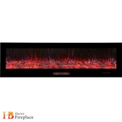 تصویر شومینه برقی دیواری مدل ۱۷۰ سانتی‌متر دکوراتیو و لوکس 