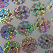 تصویر هولوگرام با قابلیت شماره سریال هولوگرام با قابلیت شماره سریال