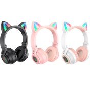 تصویر هدست بلوتوثی بروفون مدل BO18 ا BO18 Cat ear BT headphones BO18 Cat ear BT headphones