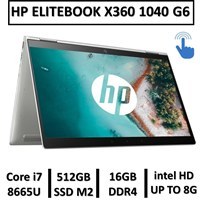 تصویر لپ تاپ تبلتشو استوک اچ پی لمسی چرخشی LAPTOP HP ELITEBOOK X360 1040 G6 TOUCH | INTEL CORE i7-8665U | 16GB RAM DDR4 | 512GB SSD | 14"FHD 