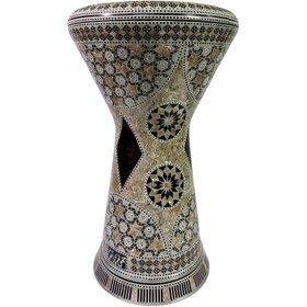 تصویر داربوکا جوهرالفن سایز8/75طرح سیارات عاج DARBUKA gawharetelfan 