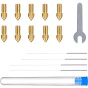 تصویر ست 10 عددی نازل برنجی Neptune 4 و Neptune 4 Pro همراه با سوزن و آچار elegoo-brass-nozzle-set-for-neptune-4-pro-set-of-10