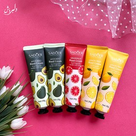 تصویر پک کرم دست 5 عددی میوه ای سادور SADOER HAND CREAM