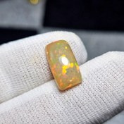 تصویر نگین سنگ طبیعی اپال معدنی اتیوپی رفلکس عالی کد 34922 