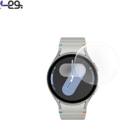 تصویر محافظ صفحه نمایش ساعت هوشمند سامسونگ Galaxy Watch 7 44mm تمام چسب از جنس شیشه ای تمپرد 