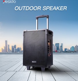 تصویر اسپیکر بی سیم قابل حمل یسیدو مدل YSW16 به همراه میکروفون و ریموت کنترل Yesido YSW16 Wireless Speaker With Microphone & Remote Controle