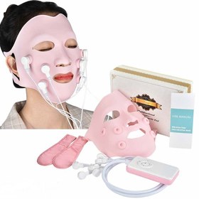 تصویر ماسک صورت با نور فوتون درمانی Dropshipping Beauty Skin Care با کنترلر TENS 