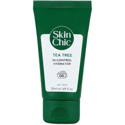 تصویر ژل کرم آبرسان پوست چرب و آکنه دار درخت چای اسکین شیک 50 میلی لیتر Skin Chic Tea Tree Moisturizing Cream Gel Oily-Acne-Prone Skin 50 ml