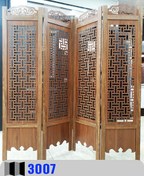 تصویر پاراوان چوبی برش لیزری کد 3007 Laser cut wooden screen code 3007