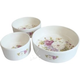 تصویر ست ظرف پذیرایی مدل باغ گل 