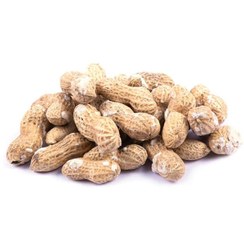 تصویر بادام زمینی با پوست 