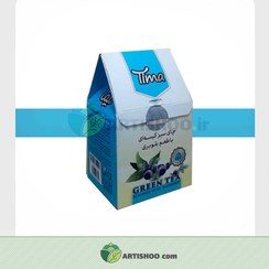 تصویر چای سبز با طعم بلوبری | تیما 