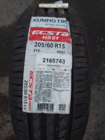 تصویر لاستیک سایز ۱۵-۶۰-۲۰۵ کومهو HS51 Tire size 205-60-R15 Kumho HS51